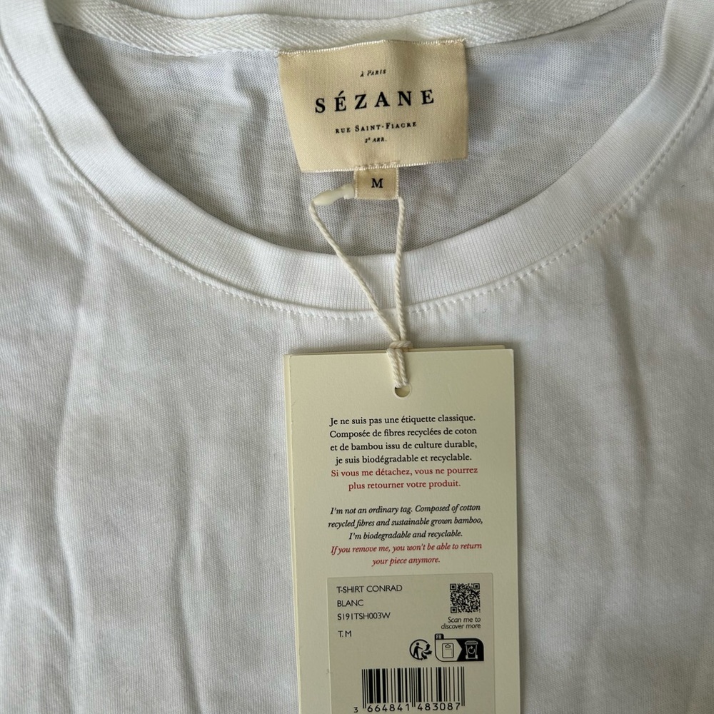 Sezane Conrad Short Sleeve Tee - Picture 4 of 5